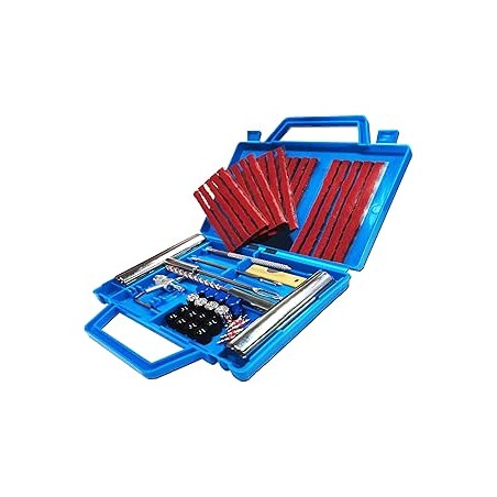 53PCS Kit de Réparation de Pneus, Kit Reparation Pneu Portables Voiture, Kit Meche Pneu Voiture, Kit Crevaison Voiture, Kit Repa
