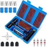 Romon Kit de Réparation de Pneu, 48Pcs Outils de réparation de Pneus Lourds et Ensembles de Réparation de Pneus Portables, pour 