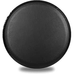 Geloo Housse de Pneu de Secours de 15" en Cuir Souple Noir imperméable à l'eau et à la poussière pour diamètre de 70 à 75 cm/ 27