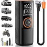 Gonfleur Pneus Voiture, 150PSI Compresseur à Air Portatif sans Fil Mini compresseur Voiture Portable avec Batterie Rechargeable 