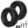 RUTU 13 x 5.00-6 13X5-6 Pneu et chambre à air avec tige de valve incurvée TR87 pour Razor Dirt Quads Yerf Dog Motovox Go Karts D