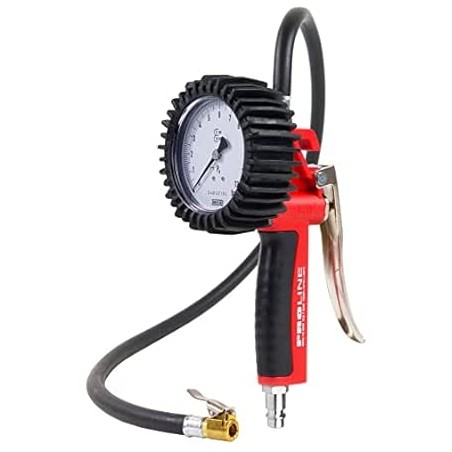 GAV Pistolet Gonfleur Pneus Voiture et Camion avec Manometre Pression Pneu WIKA 80mm - Certifié