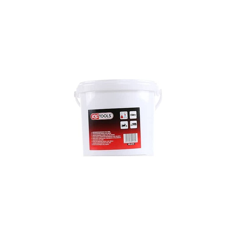 KS TOOLS - 100.4010 - Seau de Graisse à Pneu 5kg - Pâte de Montage Pneu pour démonte Pneu