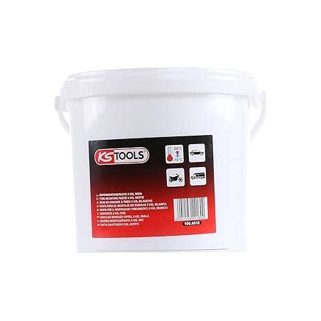 KS TOOLS - 100.4010 - Seau de Graisse à Pneu 5kg - Pâte de Montage Pneu pour démonte Pneu
